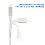 USB-C/Typ-C-Stecker auf USB-C/Typ-C-Stecker, voll funktionsfähiges Datenkabel – Bild 4