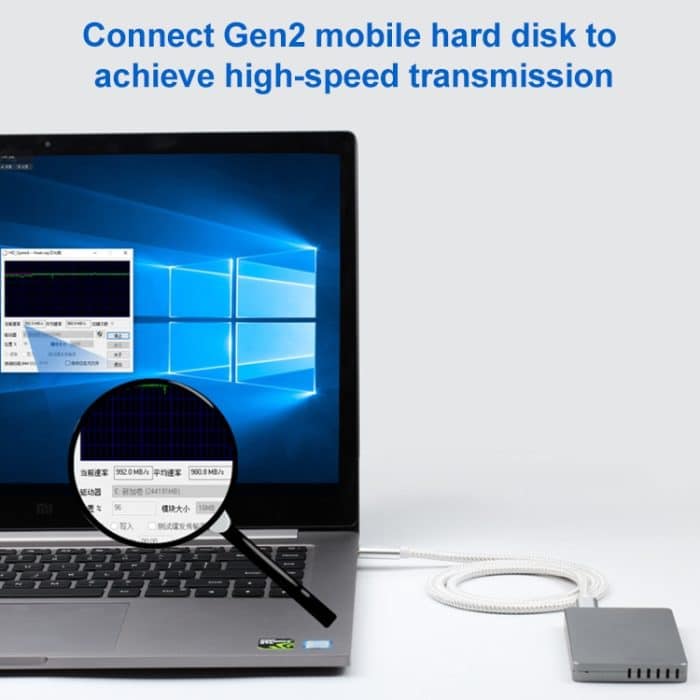 USB-C/Typ-C-Stecker auf USB-C/Typ-C-Stecker, voll funktionsfähiges Datenkabel – Bild 5