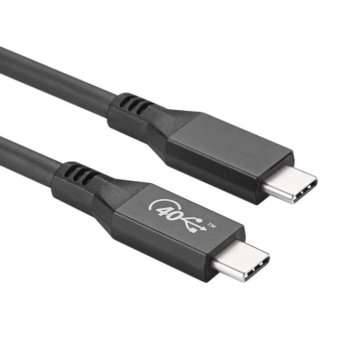 100 W USB-C / Typ-C 4.0-Stecker auf USB-C / Typ-C 4.0-Stecker, voll funktionsfähiges Datenkabel für Thunderbolt 3 – Bild 2