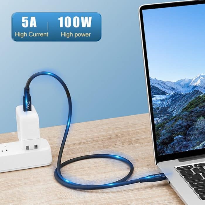 100 W USB-C / Typ-C 4.0-Stecker auf USB-C / Typ-C 4.0-Stecker, voll funktionsfähiges Datenkabel für Thunderbolt 3 – Bild 5