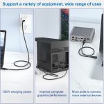 100 W USB-C / Typ-C 4.0-Stecker auf USB-C / Typ-C 4.0-Stecker, voll funktionsfähiges Datenkabel für Thunderbolt 3 – Bild 7