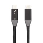 100 W USB-C / Typ-C 4.0-Stecker auf USB-C / Typ-C 4.0-Stecker, zweifarbiges, voll funktionsfähiges Datenkabel für Thunderbolt 3
