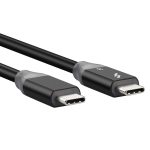 100 W USB-C / Typ-C 4.0-Stecker auf USB-C / Typ-C 4.0-Stecker, zweifarbiges, voll funktionsfähiges Datenkabel für Thunderbolt 3 – Bild 2
