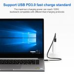 100 W USB-C / Typ-C 4.0-Stecker auf USB-C / Typ-C 4.0-Stecker, zweifarbiges, voll funktionsfähiges Datenkabel für Thunderbolt 3 – Bild 6