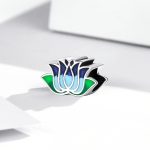 S925 Sterling Silber Blue Lotus Perlen DIY Armband Halskette Zubehör – Bild 2