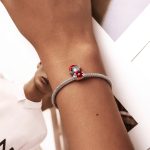 S925 Sterling Silber Weihnachten Bär Perlen DIY Armband Halskette Zubehör – Bild 7