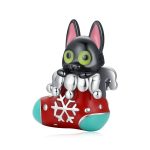 S925 Sterling Silber Weihnachtssocke Little Black Cat Perlen DIY Armband Halskette Zubehör