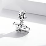 S925 Sterling Silber Mädchen Trinkglas Anhänger DIY Armband Halskette Zubehör – Bild 2