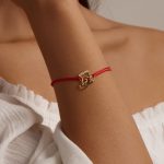 S925 Sterling Silber Weihnachtssocken Rotes Seil Armband Frauen Schmuck – Bild 7
