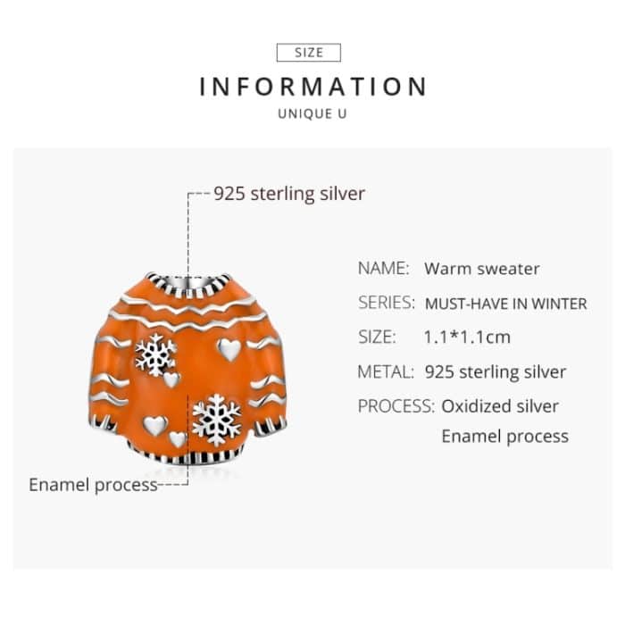 S925 Sterling Silber Warme Pullover Perlen DIY Armband Halskette Zubehör – Bild 3