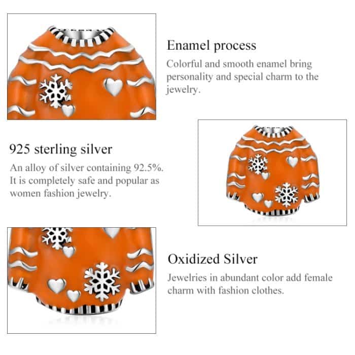 S925 Sterling Silber Warme Pullover Perlen DIY Armband Halskette Zubehör – Bild 4