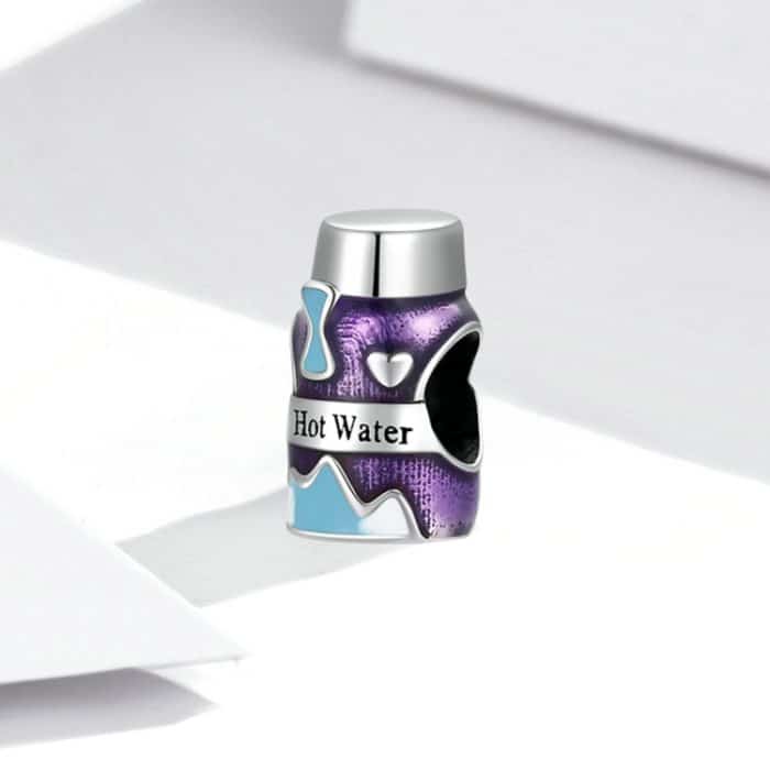 S925 Sterling Silber Mini Vakuumbecher Perlen DIY Armband Halskette Zubehör – Bild 2