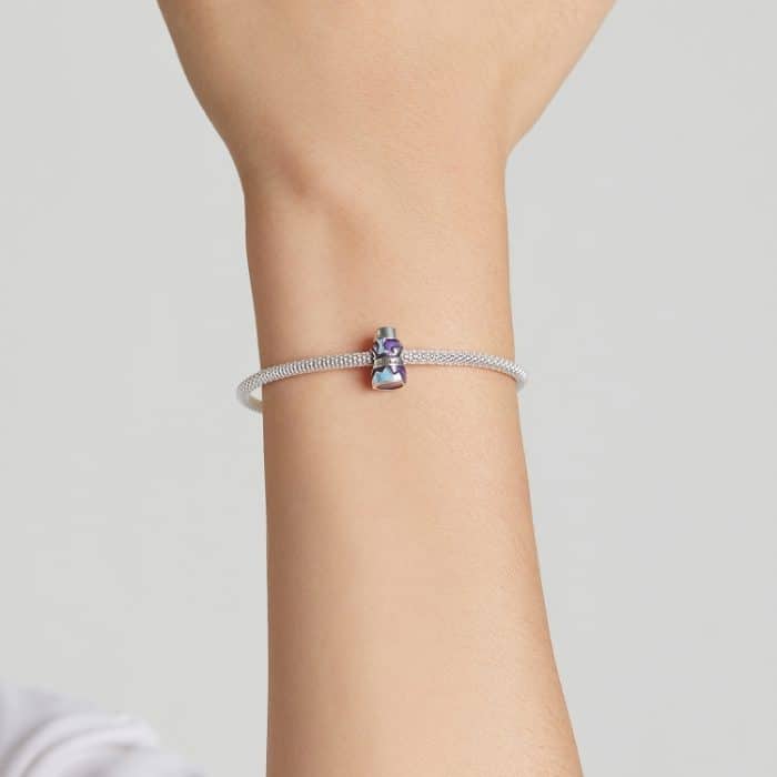 S925 Sterling Silber Mini Vakuumbecher Perlen DIY Armband Halskette Zubehör – Bild 7