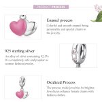 S925 Sterling Silber Double Love Anhänger DIY Armband Halskette Zubehör – Bild 4