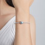 S925 Sterling Silber Welt Reise Perlen DIY Armband Halskette Zubehör – Bild 7