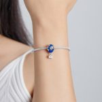 S925 Sterling Silber Flugzeug Heißluftballon Anhänger DIY Armband Halskette Zubehör – Bild 7