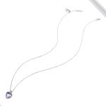 S925 Sterling Silber Fisch Skala Herz Frauen Nacklace Schmuck – Bild 2