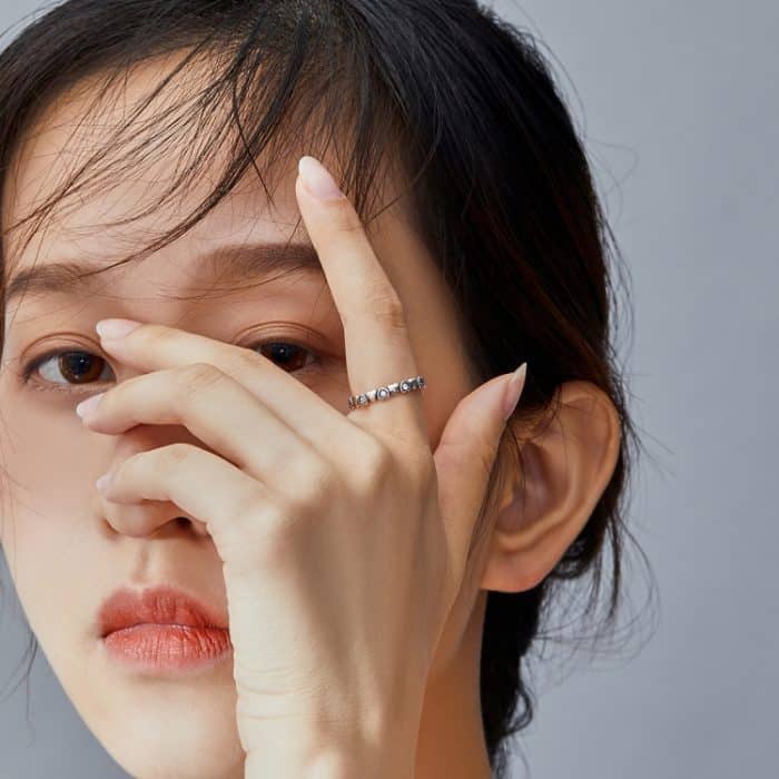 S925 Sterling Silber Regenbogen Herz Damen Ring – Bild 5