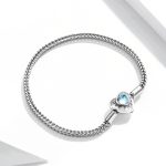 S925 Sterling Silber Herz Mondstein Armband Damen Schmuck – Bild 2