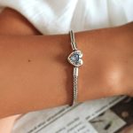 S925 Sterling Silber Herz Mondstein Armband Damen Schmuck – Bild 7