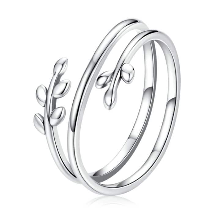 S925 Sterling Silber Multi-Loop-Wicker Frauen öffnen Ring – Bild 1