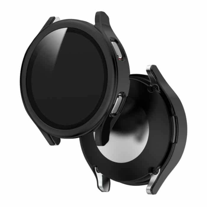 Galvanisiertes PC + integrierte Schutzhülle aus gehärtetem Glas, For Samsung Galaxy Watch4 40mm, For Samsung Galaxy Watch4 44mm – Bild 2