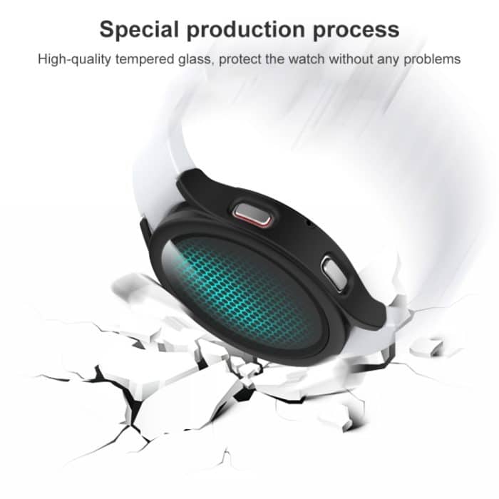 Integrierte Schutzhülle aus mattiertem PC + gehärtetem Glasfilm, For Samsung Galaxy Watch4 40mm, For Samsung Galaxy Watch4 44mm – Bild 5