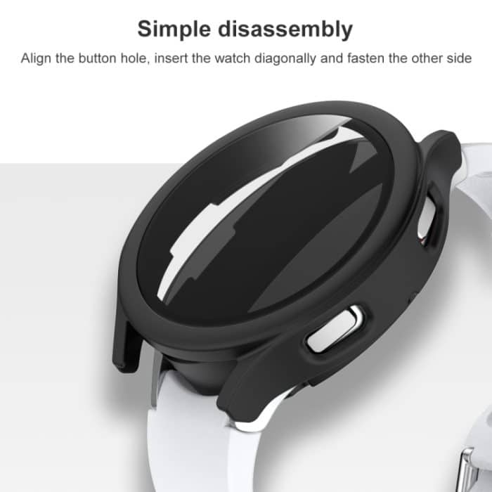 Integrierte Schutzhülle aus mattiertem PC + gehärtetem Glasfilm, For Samsung Galaxy Watch4 40mm, For Samsung Galaxy Watch4 44mm – Bild 6