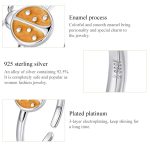 S925 Sterling Silber Orange Marienkäfer Frauen Offene Ring – Bild 6