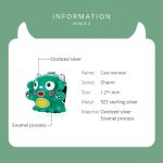 S925 Sterling Silber Nette Monsterperlen DIY Armband Halskette Zubehör – Bild 3