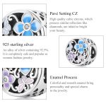 S925 Sterling Silber Blume Schmetterling Perlen DIY Armband Halskette Zubehör – Bild 4