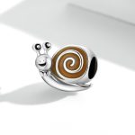 S925 Sterling Silber Mr. Snail Perlen DIY Armband Halskette Zubehör – Bild 2