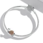 S925 Sterling Silber Mr. Snail Perlen DIY Armband Halskette Zubehör – Bild 6