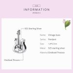 S925 Sterling Silber Retro Bässe Bässe DIY Armband Halskette Zubehör – Bild 3