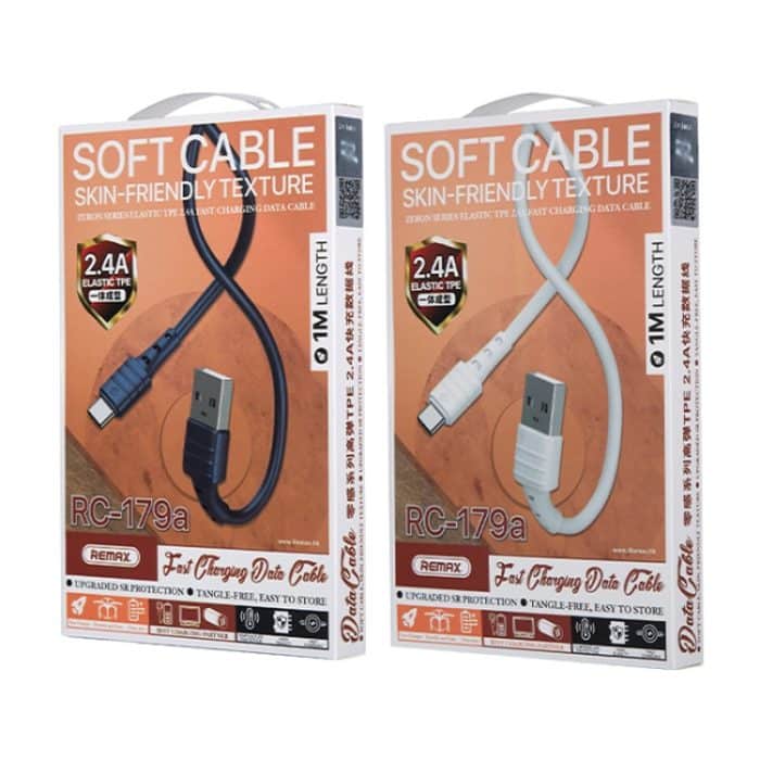 REMAX RC-179a 2,4 A Typ-C / USB-C Hochelastisches TPE-Schnellladedatenkabel, Länge: 1 m – Bild 9