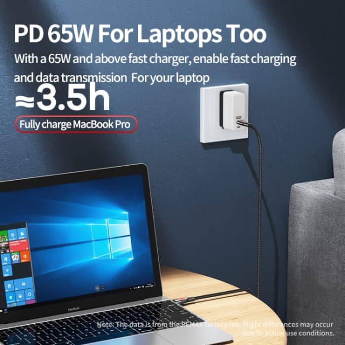 REMAX RC-195 Lesu Series PD 65W USB-C / Typ-C auf USB-C / Typ-C Schnelllade-Datenkabel, Kabellänge: 1 m – Bild 3