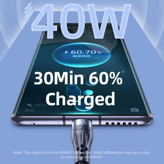 REMAX RC-199th Whirly Series 5A USB auf USB-C / Typ-C + 8 Pin + Micro USB Schnelllade-Datenkabel, Kabellänge: 1,2 m – Bild 4