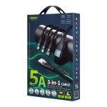 REMAX RC-199th Whirly Series 5A USB auf USB-C / Typ-C + 8 Pin + Micro USB Schnelllade-Datenkabel, Kabellänge: 1,2 m – Bild 8