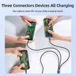 REMAX RC-199th Whirly Series 5A USB auf USB-C / Typ-C + 8 Pin + Micro USB Schnelllade-Datenkabel, Kabellänge: 1,2 m – Bild 9