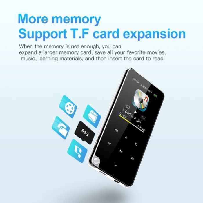 M25 Multifunktionaler tragbarer Bluetooth-MP3-Player, 4GB, 8GB, 16GB, 32GB, 64GB – Bild 11