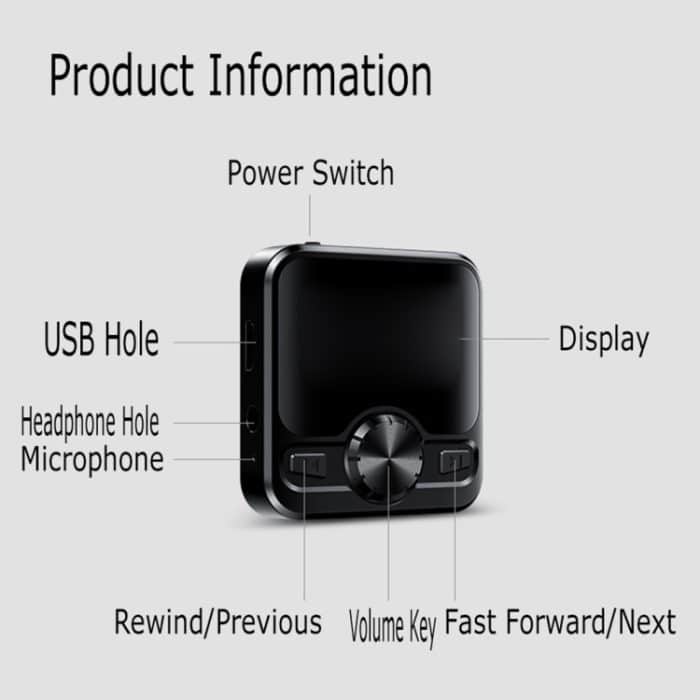 M9 AI Intelligenter High-Definition-Rauschunterdrückungs-Sprachsteuerungsrekorder Ebook Bluetooth MP3-Player, 4GB, 8GB, 16GB, 32GB – Bild 8