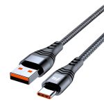 ADC-005 6A USB-zu-USB-C/Typ-C Weave Schnelllade-Datenkabel – Bild 6