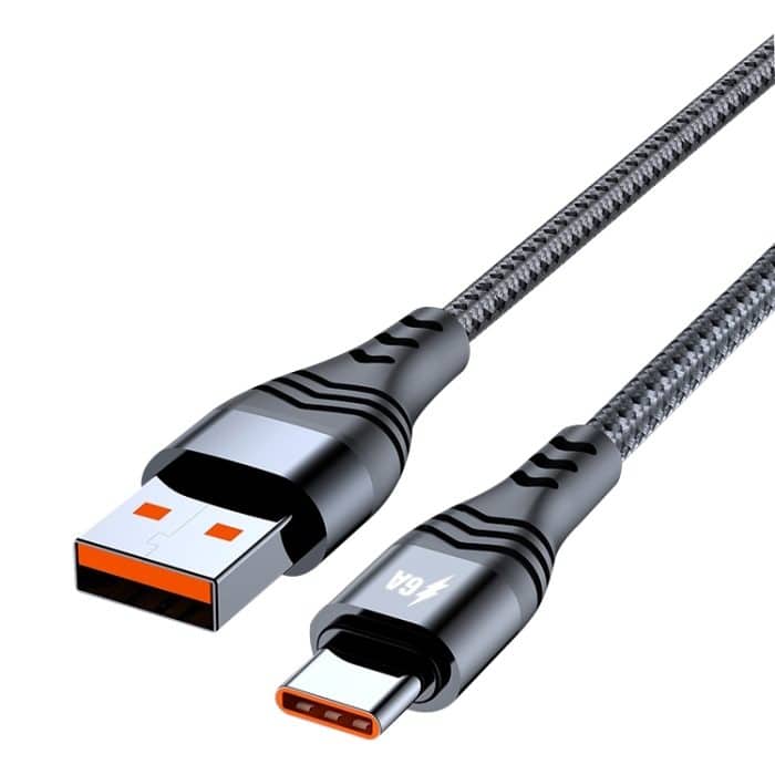 ADC-005 6A USB-zu-USB-C/Typ-C Weave Schnelllade-Datenkabel – Bild 6