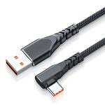 6A 66W USB auf USB-C / Typ-C Ellenbogen-Handy-Spiel-Schnelldatenkabel – Bild 7