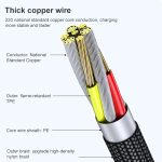 6A 66W USB auf USB-C / Typ-C Ellenbogen-Handy-Spiel-Schnelldatenkabel – Bild 2