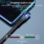 6A 66W USB auf USB-C / Typ-C Ellenbogen-Handy-Spiel-Schnelldatenkabel – Bild 4