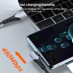 6A 66W USB auf USB-C / Typ-C Ellenbogen-Handy-Spiel-Schnelldatenkabel – Bild 6