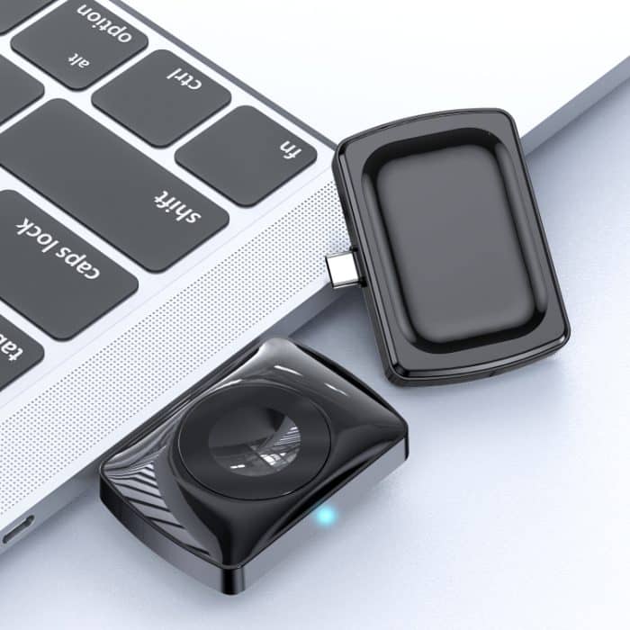 JJT-997 Typ-C-Schnittstelle für Kopfhörer und Uhr, doppelseitiges kabelloses Ladegerät für AirPods und iWatch – Bild 7