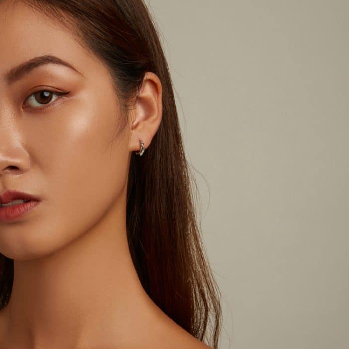 S925 Sterling Silber Schlange Ohrschnalle Frauen Ohrringe – Bild 6