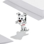 S925 Sterling Silber Nette Hund Perlen DIY Armband Halskette Zubehör – Bild 2